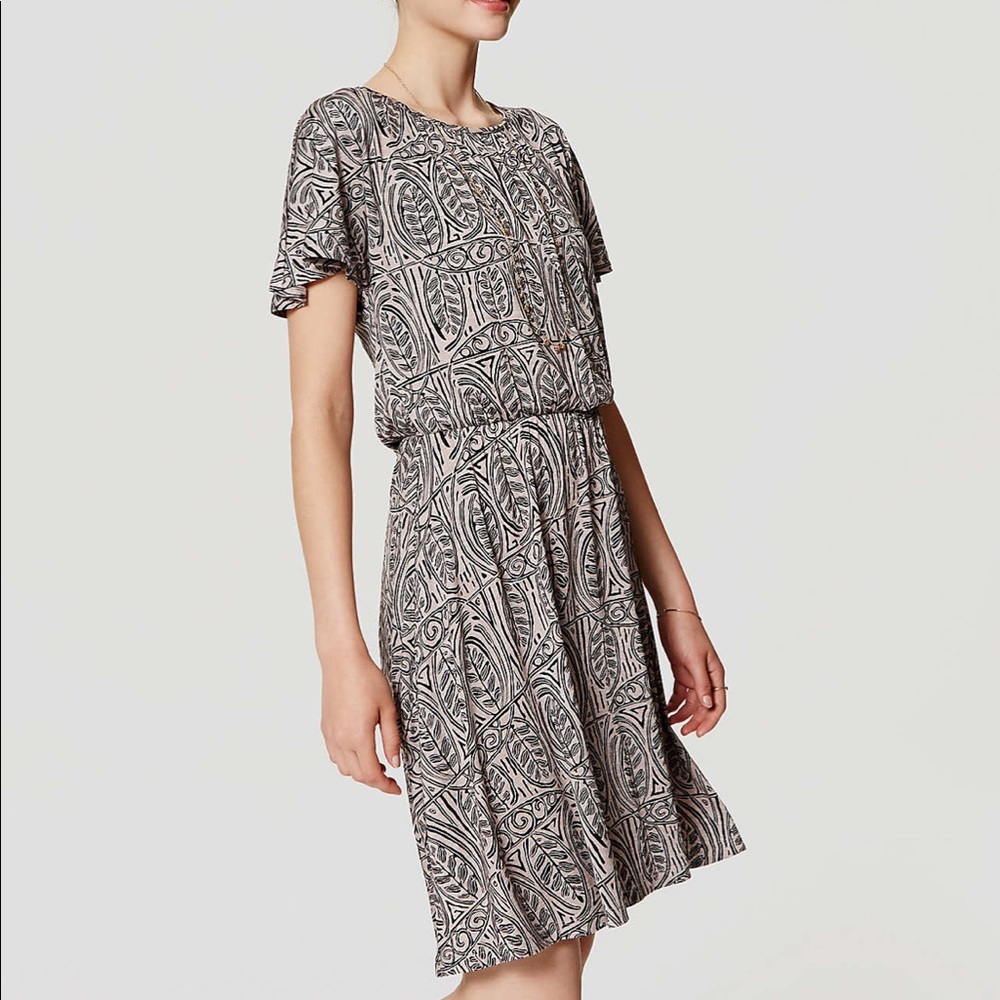 NWT Boho print LOFT dress
